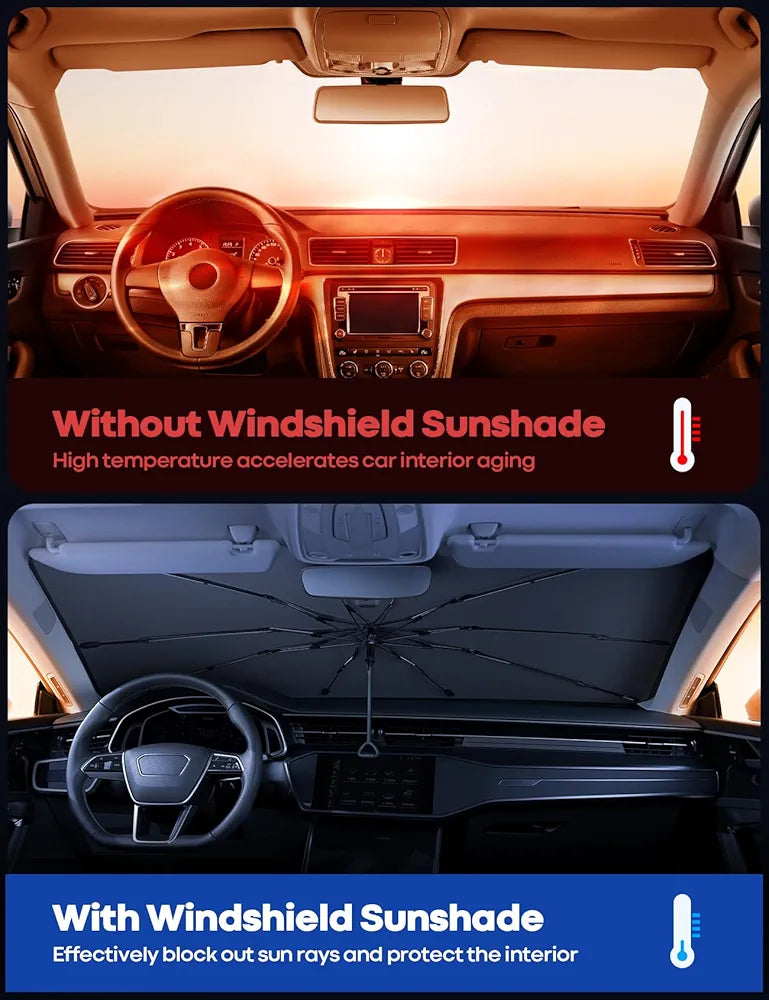 Premium Car Windshield Sun Shade | UV Heat Blocker for All Cars