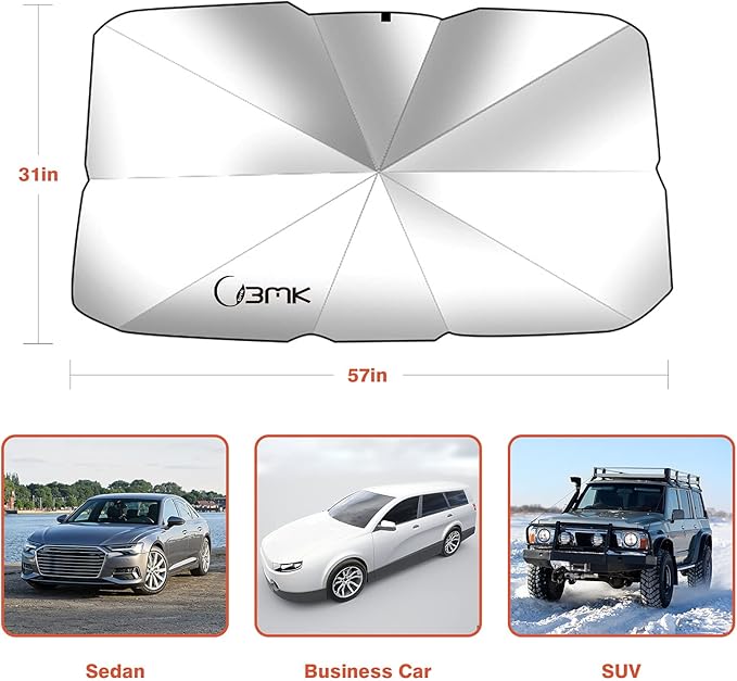 Premium Car Windshield Sun Shade | UV Heat Blocker for All Cars