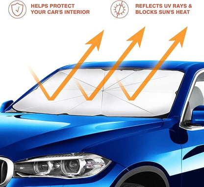 Premium Car Windshield Sun Shade | UV Heat Blocker for All Cars