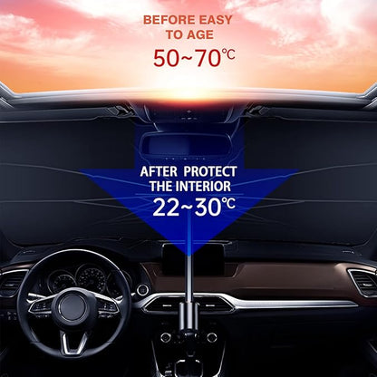 Premium Car Windshield Sun Shade | UV Heat Blocker for All Cars