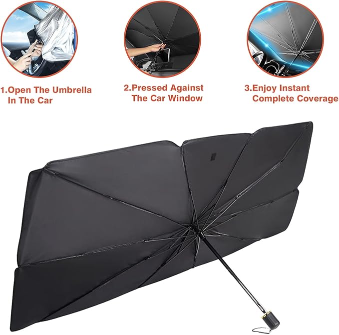 Premium Car Windshield Sun Shade | UV Heat Blocker for All Cars