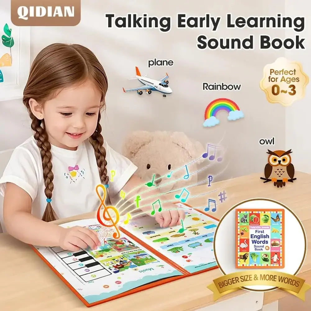 قارئ إلكتروني إنجليزي كبير باللون الأحمر [يعمل بالبطارية]