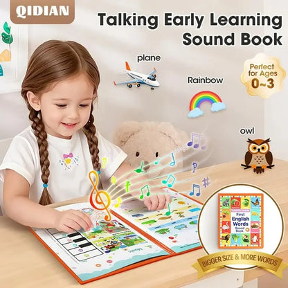 قارئ إلكتروني إنجليزي كبير باللون الأحمر [يعمل بالبطارية]