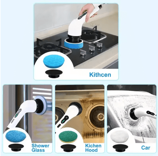 Electric Spin Cleaning Brush | Cordless 9-in-1