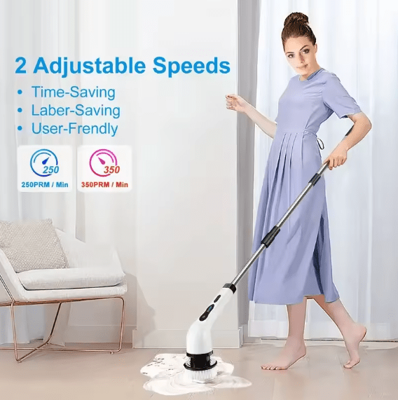 Electric Spin Cleaning Brush | Cordless 9-in-1